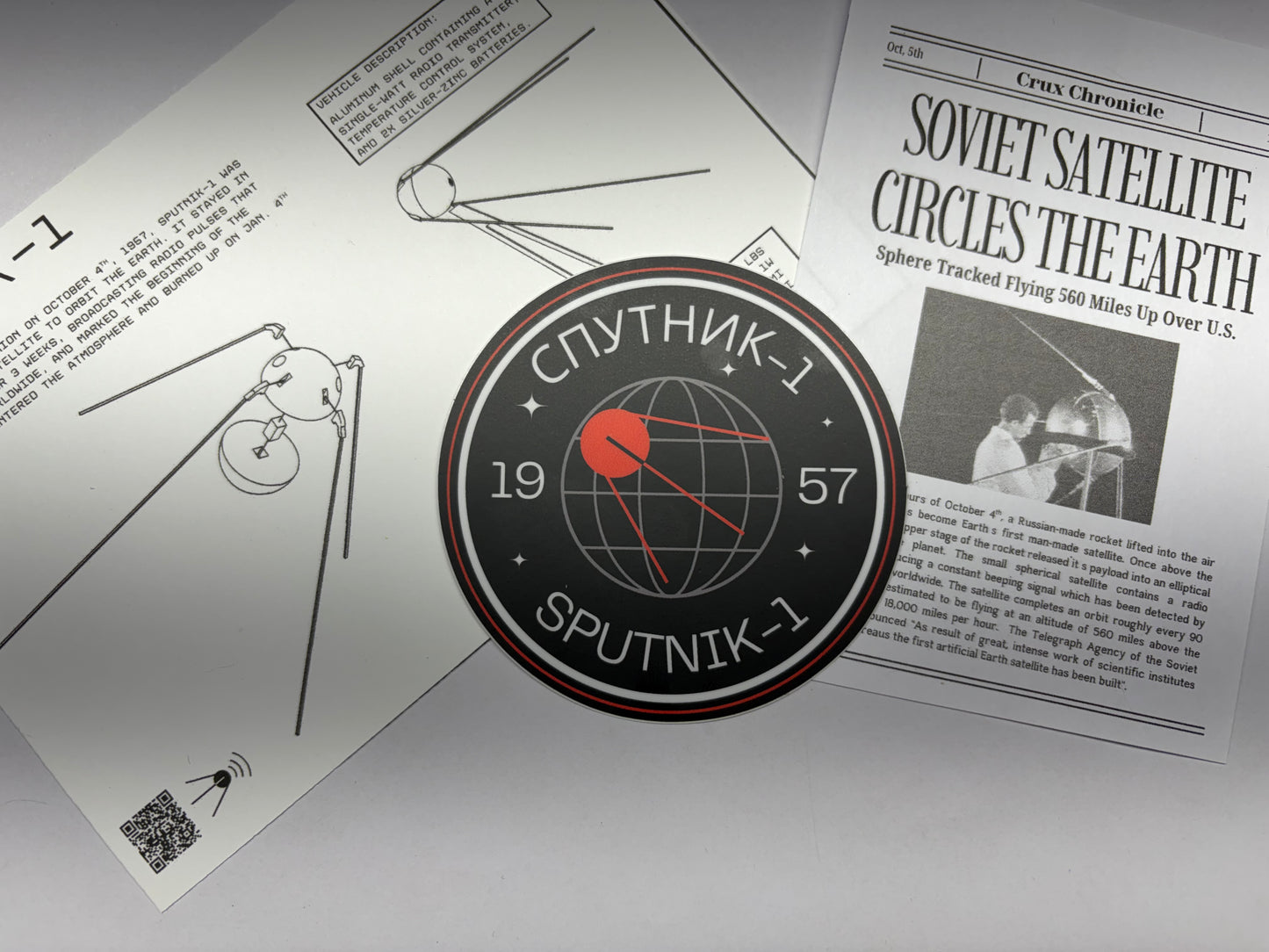 SPUTNIK-1 MISSION STICKER