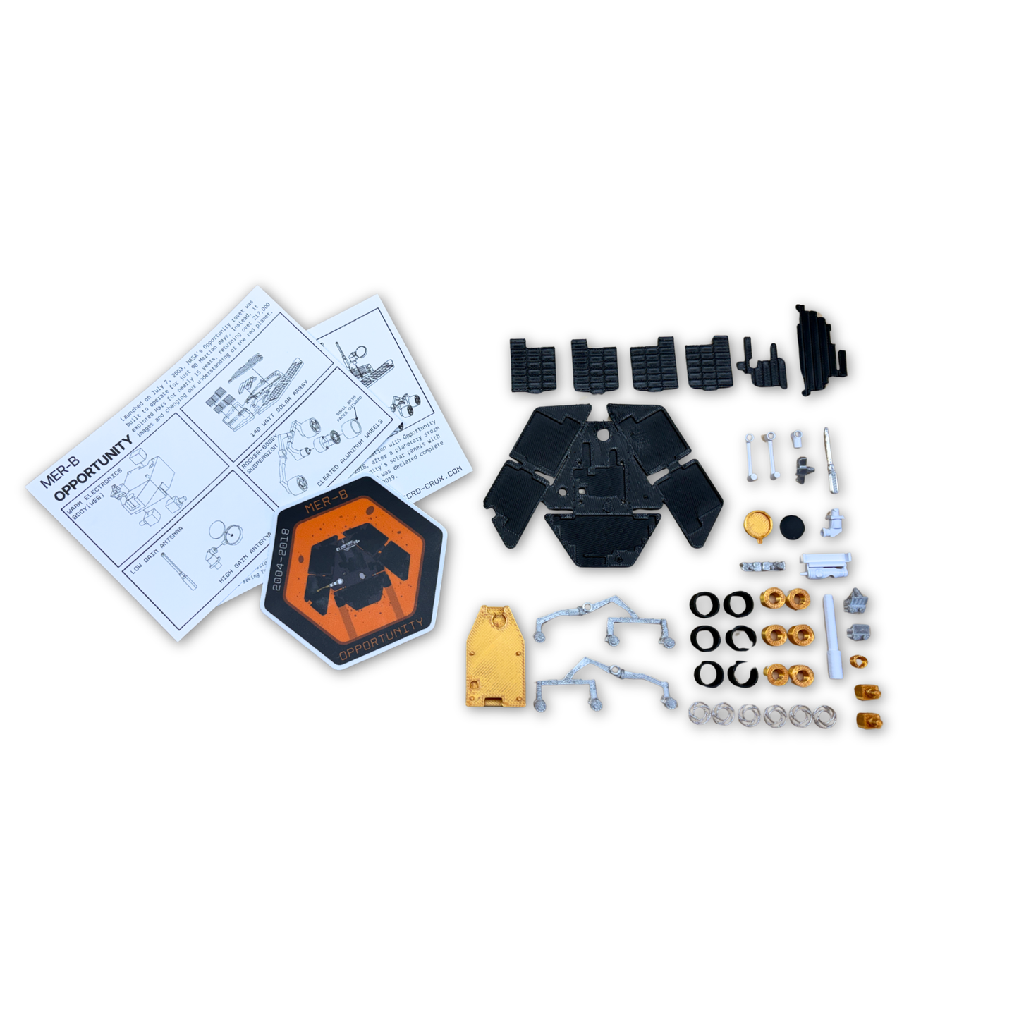 NASA Opportunity Mars Rover - Snap Fit Model Kit - Space Collectible